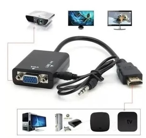 Adaptador Cable De Conversión Hdmi A Vga + Audio Hd - 05484 - 00197 - Imagen 3