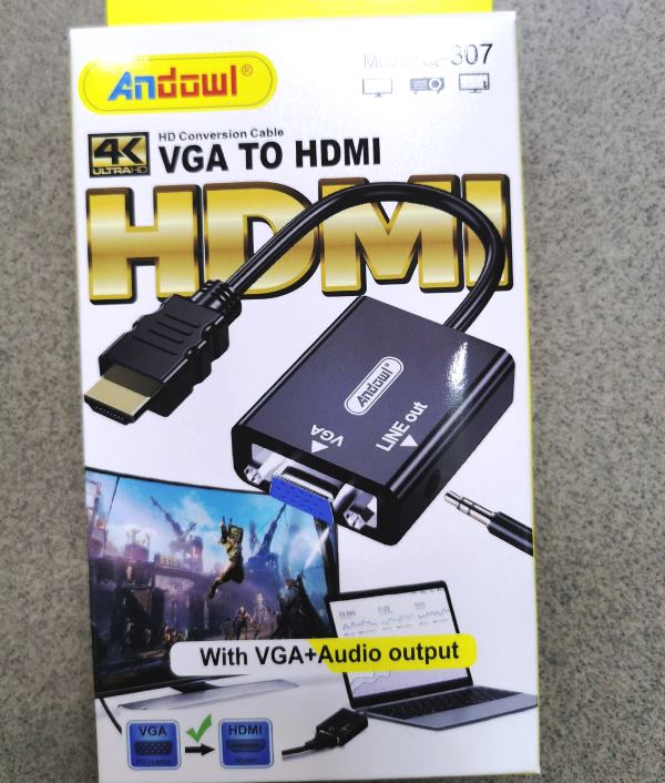 Adaptador Cable De Conversión Hdmi A Vga + Audio Hd - 05484 - 00197 - Imagen 2