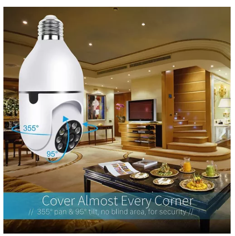 Camara Ampolleta Wifi Seguridad Panoramica 360 - 08314 - Imagen 5