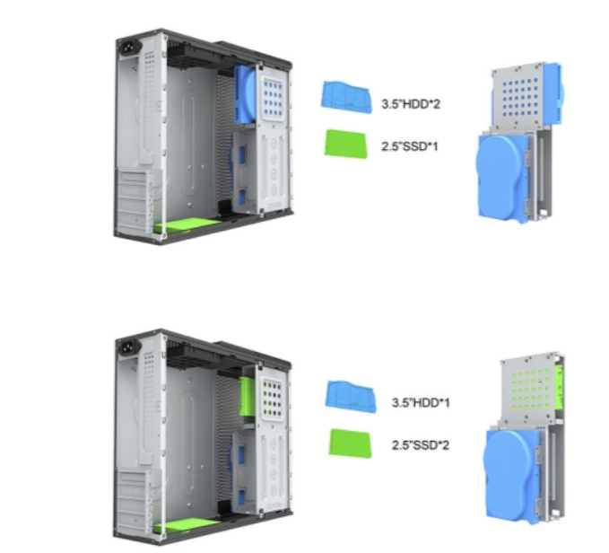 Gabinete Slim pc - S 613 | Type C | Slim case - CLIO - Imagen 4