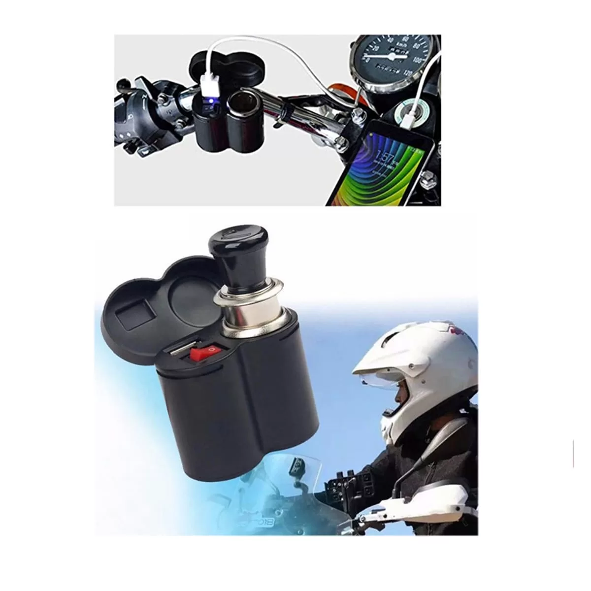 Puerto Carga para Moto Encendedor 12v 9052 - Imagen 3