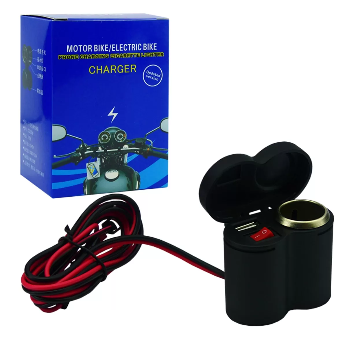 Puerto Carga para Moto Encendedor 12v 9052