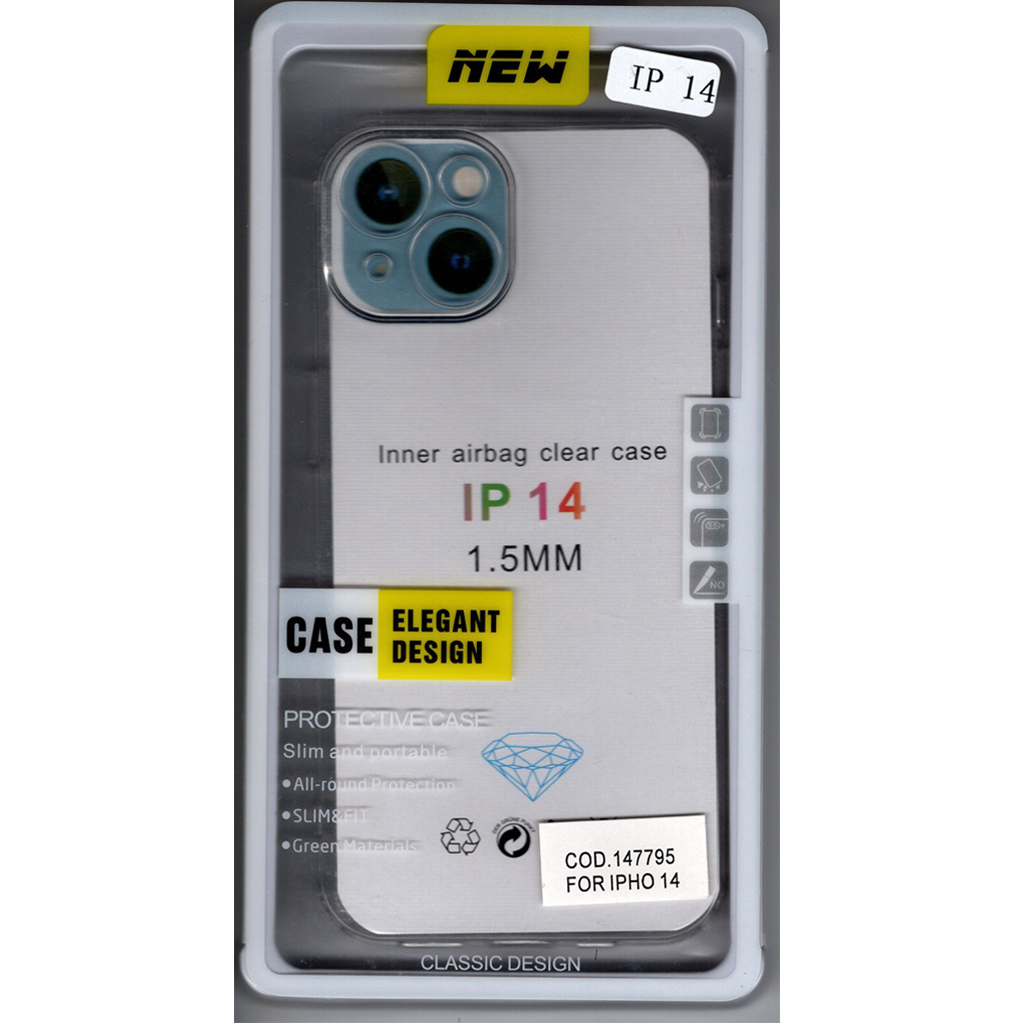 Carcasa Funda Para Iphone 14 Antigolpes De Silicona Transparente Marca NEW 147795