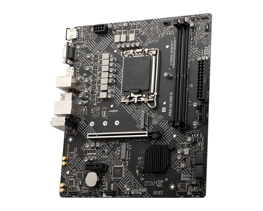 Placa madre MSI PRO H610M-G DDR5 (LGA1700, 5600MHZ, M.2, MicroATX) - Imagen 2