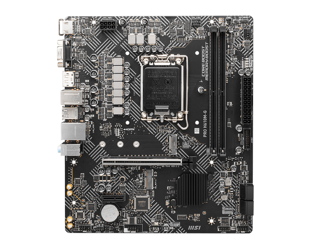 Placa madre MSI PRO H610M-G DDR5 (LGA1700, 5600MHZ, M.2, MicroATX) - Imagen 5