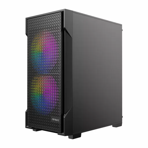 Gabinete Gamer Antec VX100M ARGB Mini Tower, Micro-ATX, Panel de Malla y 4 Ventiladores ARGB - Imagen 3