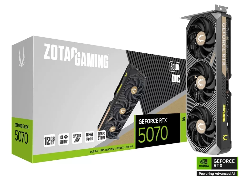 ZOTAC GAMING GeForce RTX 5070 SOLID OC - ZT-B50700J-10P