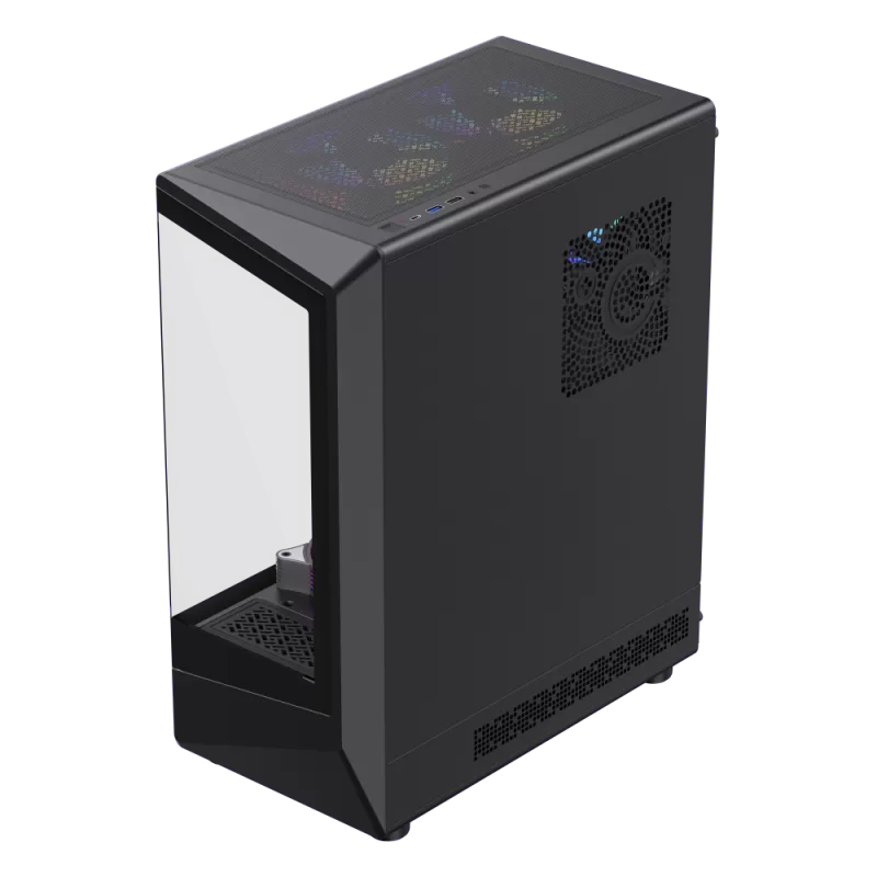Gabinete GameMax Vista COC AB, 5xARGB, Vidrio Templado, USB-C, Sop. 240mm, ATX/mATX/ITX, Mid Tower - Imagen 3