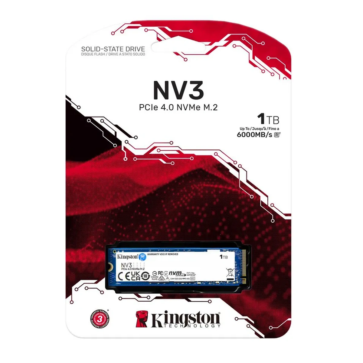 Kingston NV3 1 TB (SNV3S/1000G - NVMe, PCIe 4.0, 6.000MB/s - Imagen 2