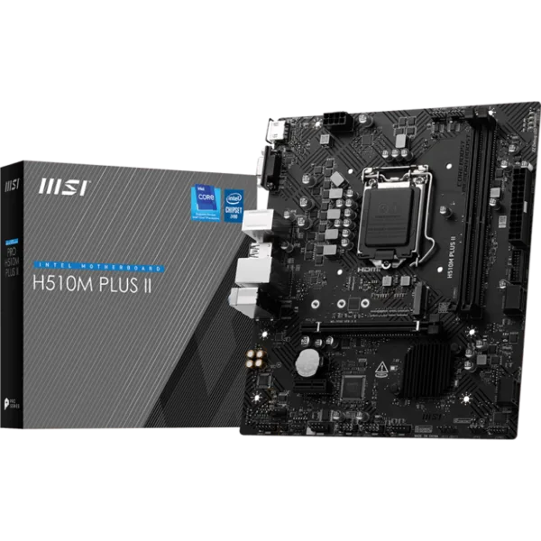 MSI PRO H510M PLUS II - 2x DDR4 - Micro ATX - LGA s1200 (Intel)