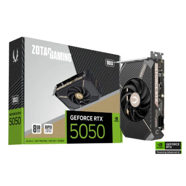 RTX 5050 solo -zotac gaming - 8gb gddr6 128bit - PCIe 5.0 - DisplayPort, HDMI