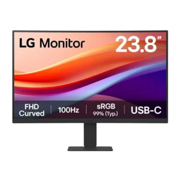 Monitor Curvo LG 24U421A-B 23.8" FHD 1980*1080 VA HDMI USB-C Jack3.5mm 100Hz
